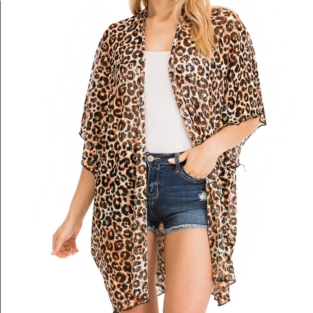 Animal Print Kimono New!